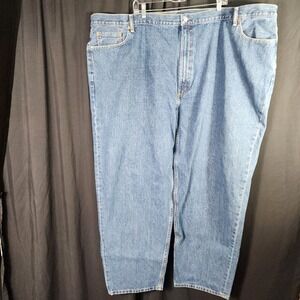 Levi Strauss 560 Jeans Mens W56 L34 Blue‎ Denim Straight Fit Cotton Pants